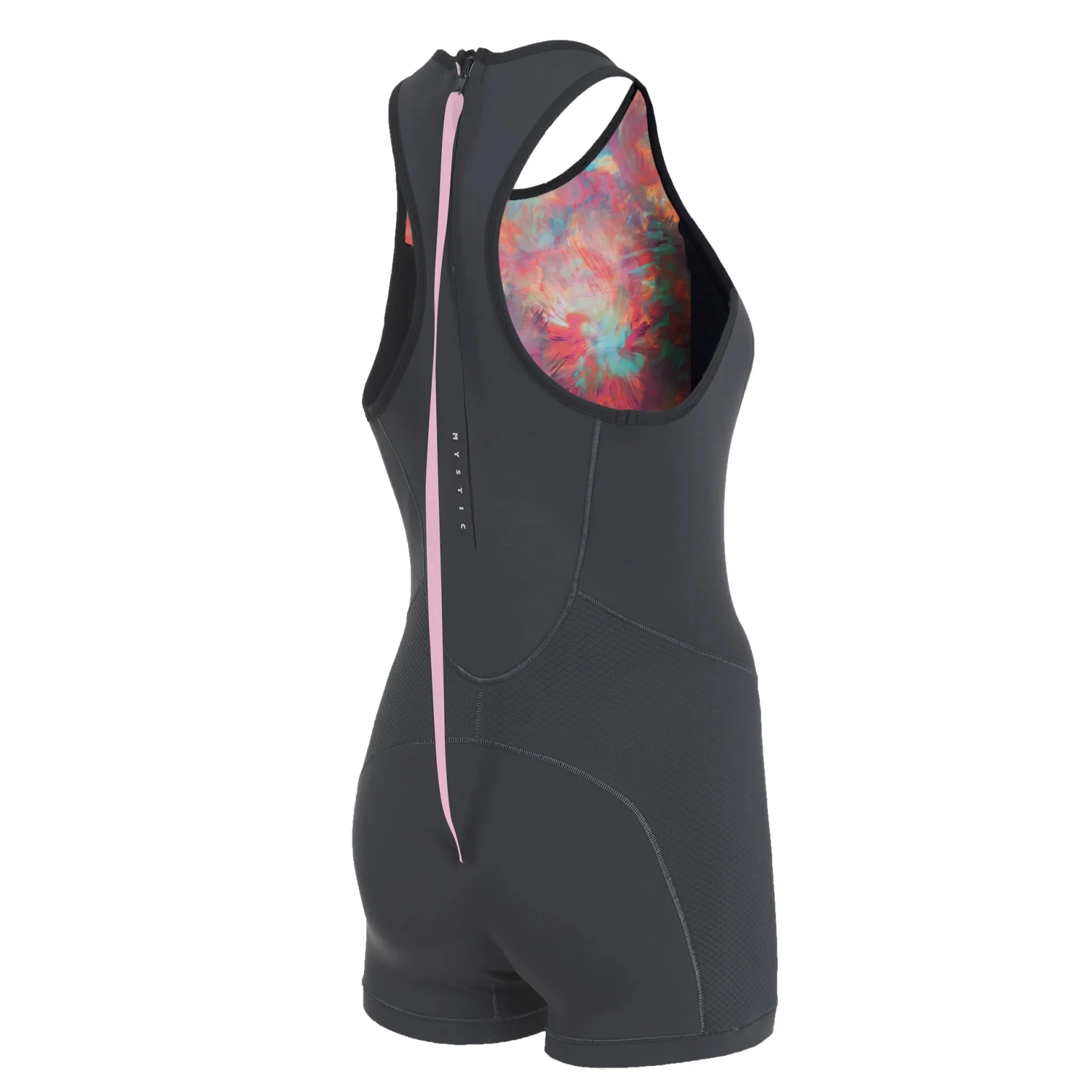 Mystic Womens Lunar 2/2 GBS Back-Zip Short John Wetsuit - Dark Grey 4 Mystic Womens Lunar 2/2 GBS Back-Zip Short John Wetsuit - Dark Grey - Image 2