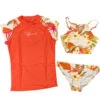 Rip Curl Girls 3 Piece Bikini & Rash Guard Set - Leilani -Optimal Water Sports Rip Curl Girls 3 Piece Beach Set Leilani