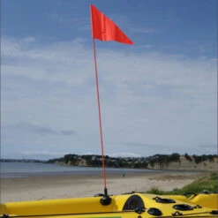 Railblaza Kayak Flag Whip & Pennant - Black Base -Optimal Water Sports SidePort Flag Whip Barracuda e14162538009271