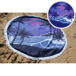 Sola Round Beach Towel - 150cm Diameter