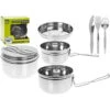 Summit Tiffin Style Camping Cooking Set - 6 Piece Set 2 Summit Tiffin Style Camping Cooking Set - 6 Piece Set -Optimal Water Sports Summit 6 Piece Cook Set 671006