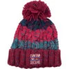 Swim Secure Fleece Lined Bobble Hat - Winter Berries -Optimal Water Sports Swim Secure Fleece Lined Bobble Purple Pink