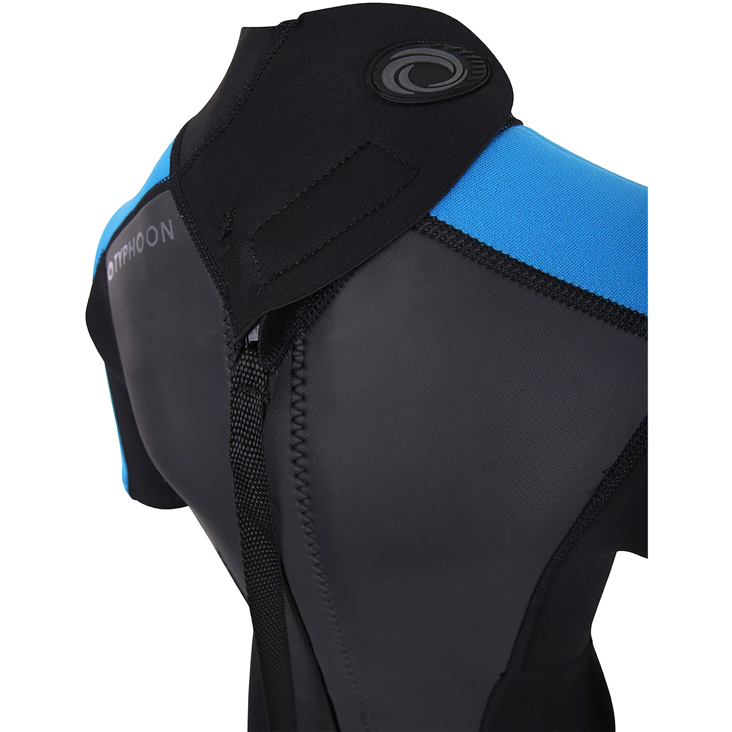 Typhoon Swarm3 Boys 3/2mm Shorty Wetsuit - Black/Blue 5 Typhoon Swarm3 Boys 3/2mm Shorty Wetsuit - Black/Blue - Image 3