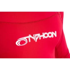 Typhoon Long Sleeve Flat Locked Rash Vest - Rich Red -Optimal Water Sports Typhoon Long Sleeve Rach Guard Rich Red 4