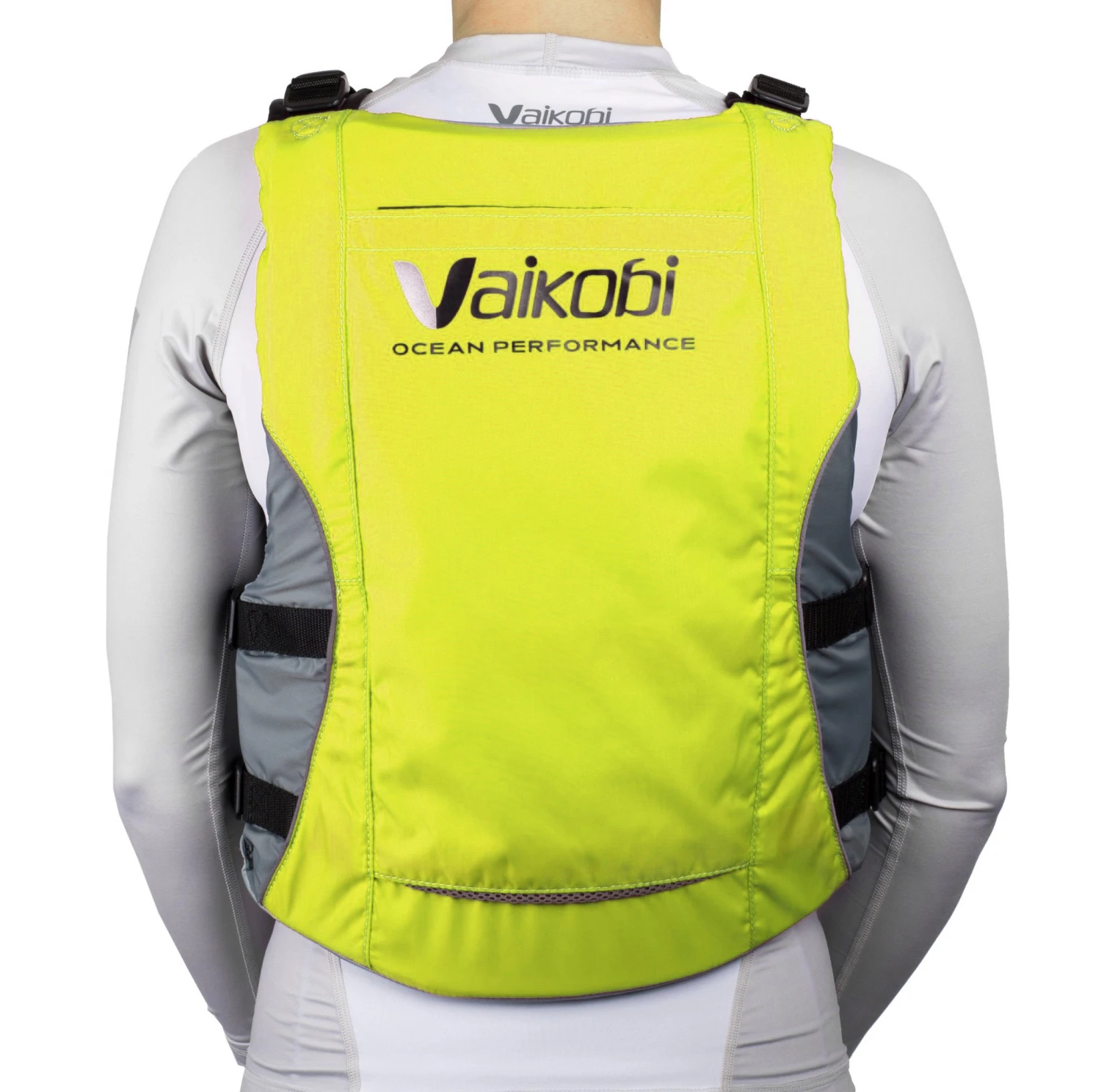 Vaikobi V3 Ocean Racing PFD - Flouro Yellow/Grey 4 Vaikobi V3 Ocean Racing PFD - Flouro Yellow/Grey - Image 2