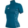 Alder Ladies Cruz Short Sleeve Rashvest - Marina 2 Alder Ladies Cruz Short Sleeve Rashvest - Marina -Optimal Water Sports WABCRL MR