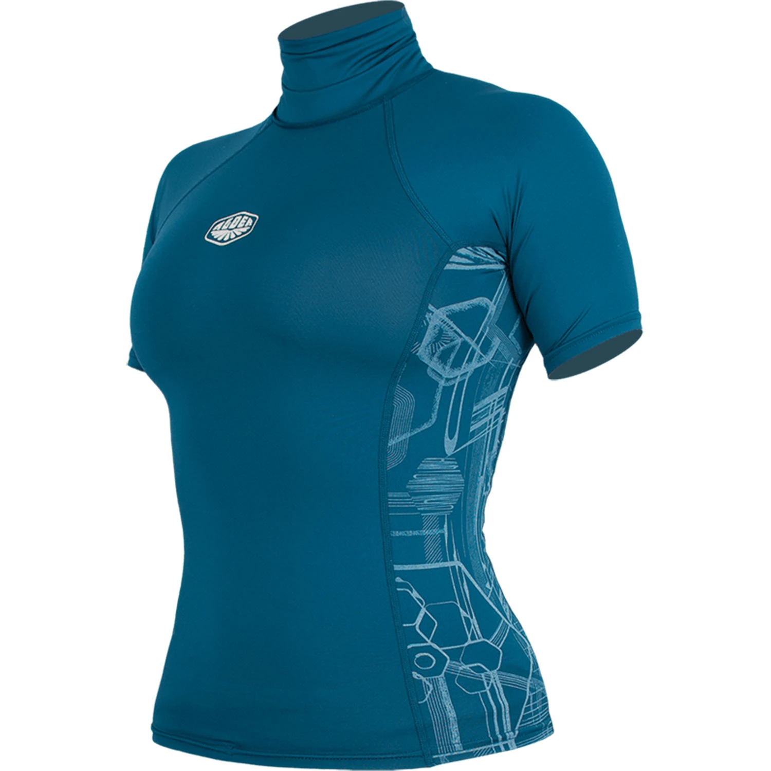 Alder Ladies Cruz Short Sleeve Rashvest - Marina 3 Alder Ladies Cruz Short Sleeve Rashvest - Marina