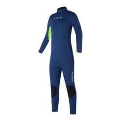 Mystic Junior Star 3/2 GBS Back Zip Flatlock Wetsuit - Night Blue