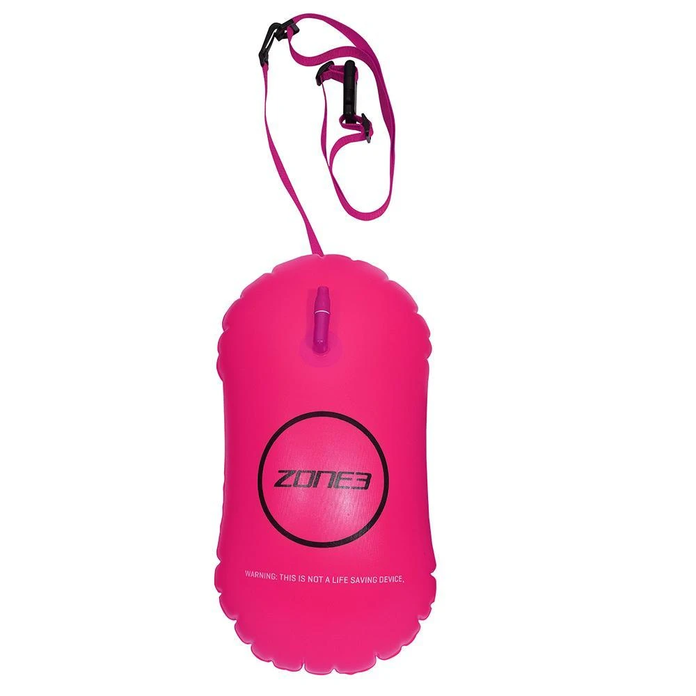 Zone3 Swim Buoy Open Water Swimming Tow Float - Hi-Viz Pink -28L 3 Zone3 Swim Buoy Open Water Swimming Tow Float - Hi-Viz Pink -28L