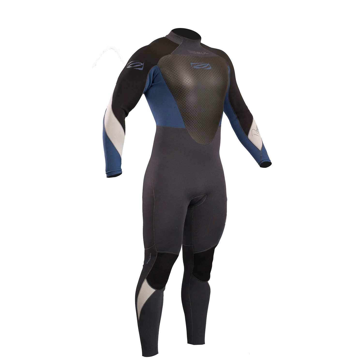 Gul Response 3/2mm BS Wetsuit - Graphite/Blue 3 Gul Response 3/2mm BS Wetsuit - Graphite/Blue