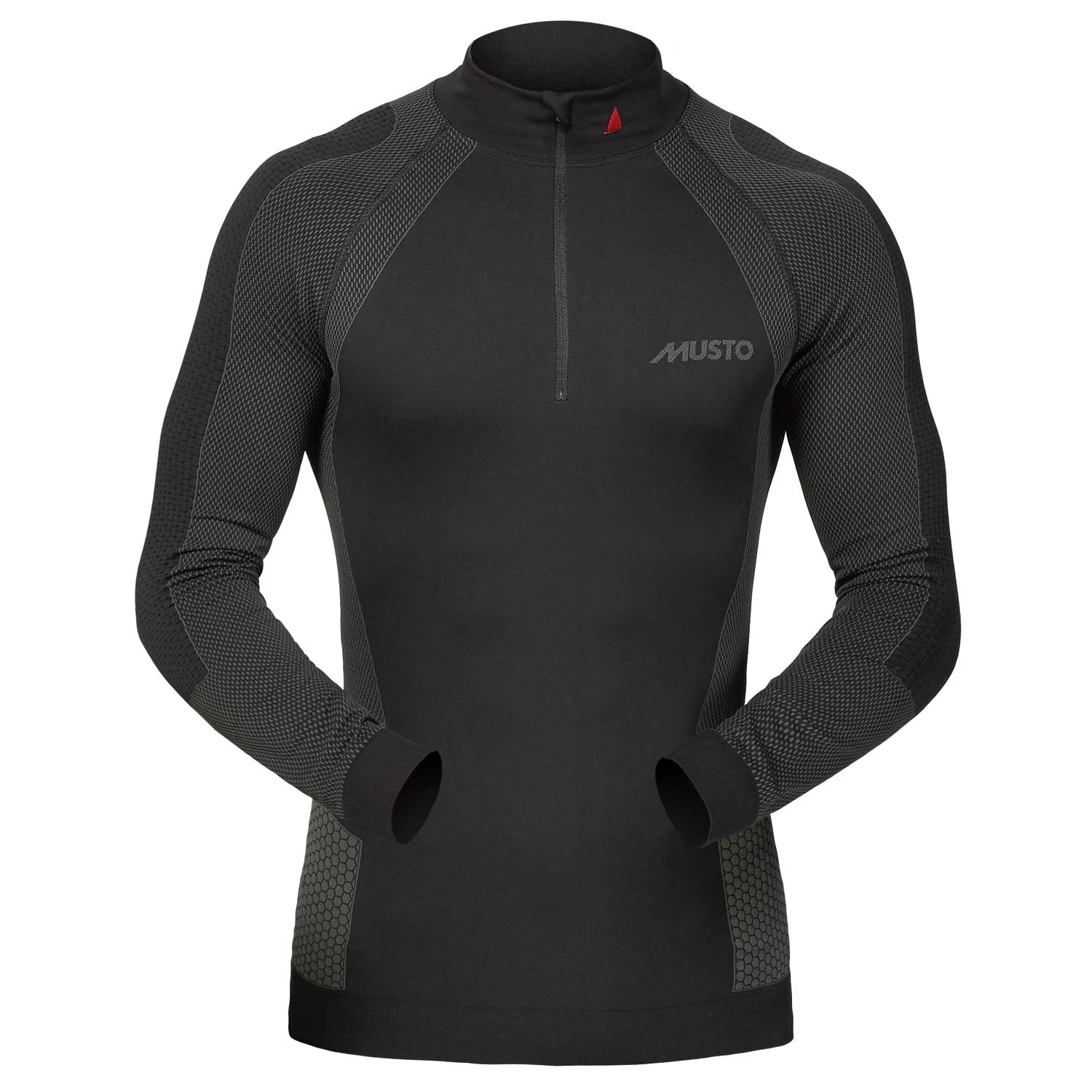 Musto Active Base Layer Zip Neck Top - Black 3 Musto Active Base Layer Zip Neck Top - Black