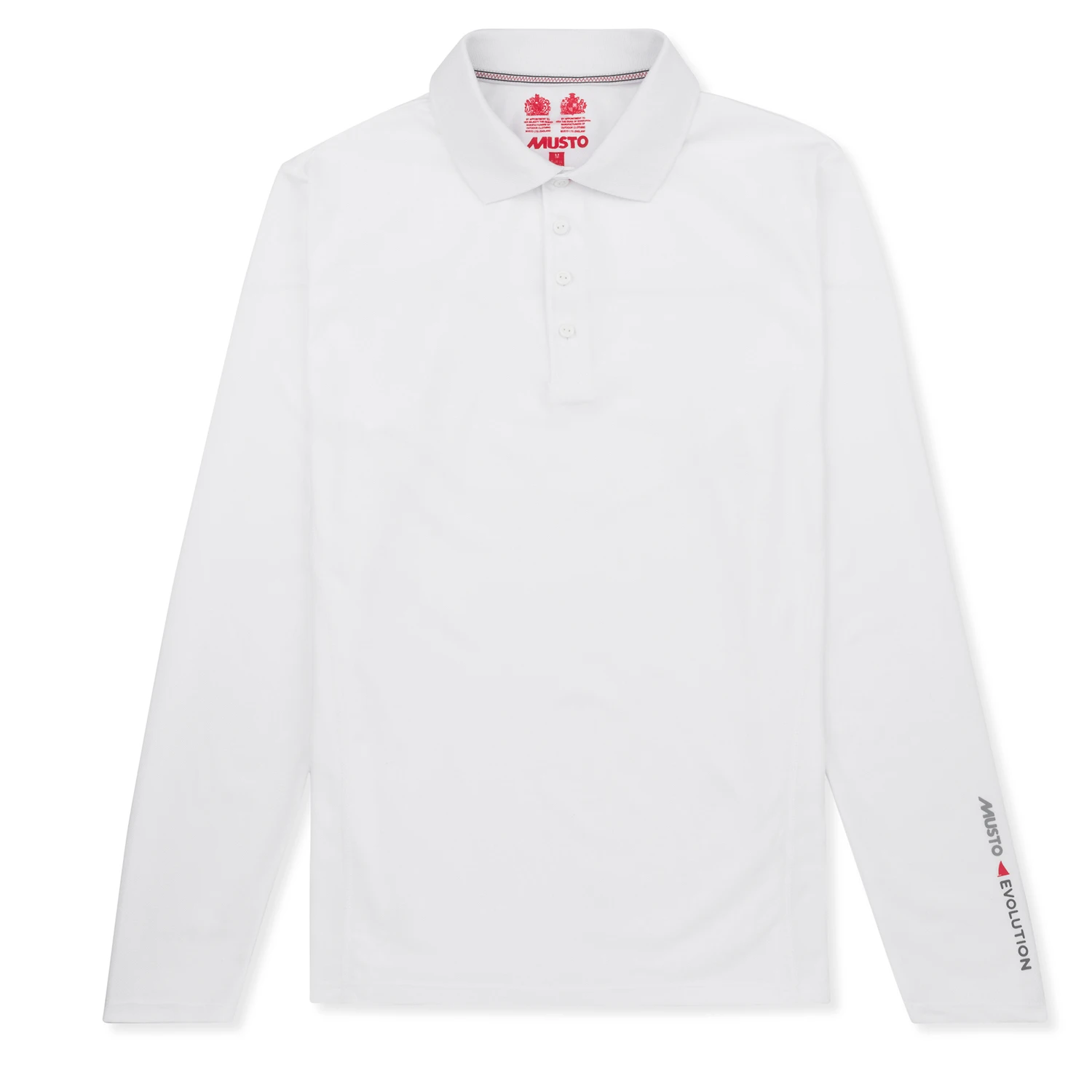 Musto Evolution Sunblock Long Sleeve Polo - White 3 Musto Evolution Sunblock Long Sleeve Polo - White