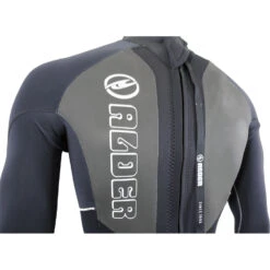 Alder Stealth 3/2mm Blindstitched Backzip Wetsuit - Black -Optimal Water Sports stealth mens full blk sliver detail 229